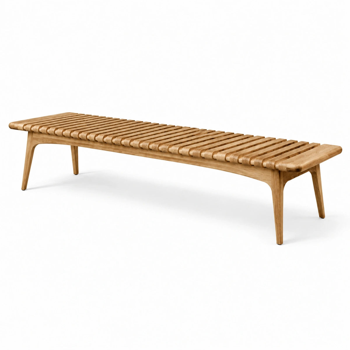 Banco de madera de roble natural 180x40x45 cm