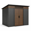 Cobertizo de aluminio y acero 200x150x180 cm